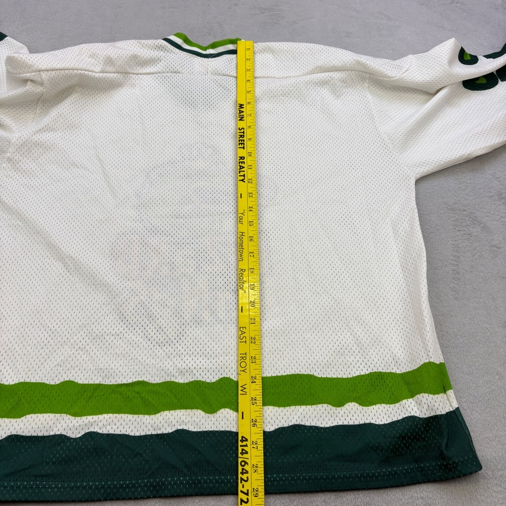 Lizard Kings Jersey Mens Large White Revi Hockey Jacksonville Vintage 90s ECHL - Picture 8 of 9